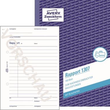 Avery Zweckform Rapport 0 DIN A5 100Blatt
