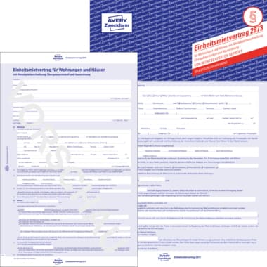 Avery Zweckf. Mietvertrag A4 2x4Blatt 5 St.