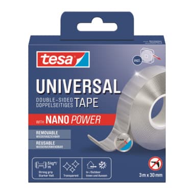 tesa Klebeband Universal nano power 30mmx3m