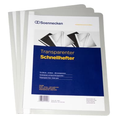 Soennecken Schnellhefter DIN A4 PP grau 10 St./Pack.