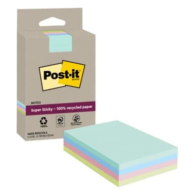 Post-it Haftnotiz Super Sticky 102x152mm 4x45Bl