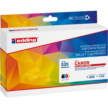 edding Tintenpatr wie Canon PGI-2500XL sw/c/m/y 4 St./Pa