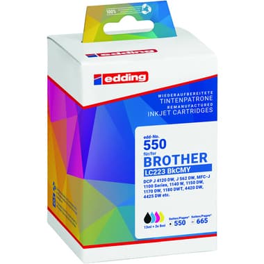 edding Tintenpatr wie Brother LC223 sw/c/m/y 4St