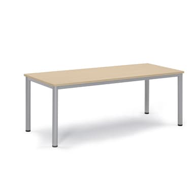 Besprechungstisch 180x80x72cm Gestell si Platte ahorn