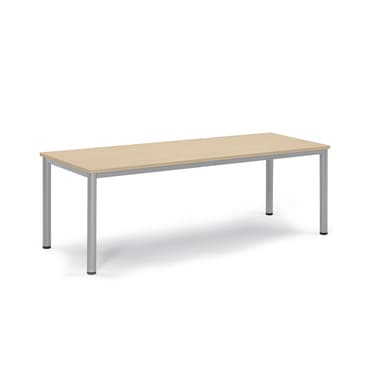 Besprechungstisch 200x80x72cm Gestell si Platte ahorn