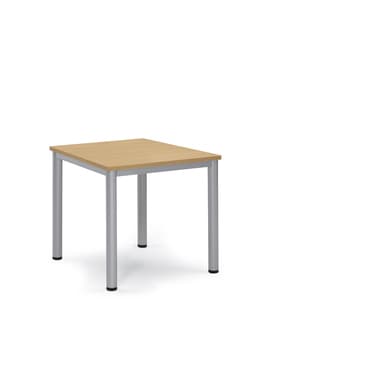 Besprechungstisch 80x80x72cm Gestell si Platte buche