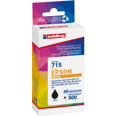 edding Tintenpatr wie Epson 503XL sw