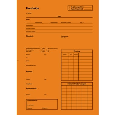 AdvoBedarf Handaktenbogen Tauenkarton or 100St