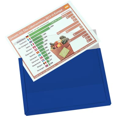 Eichner Sichttasche Magnet A4 quer bl 10St