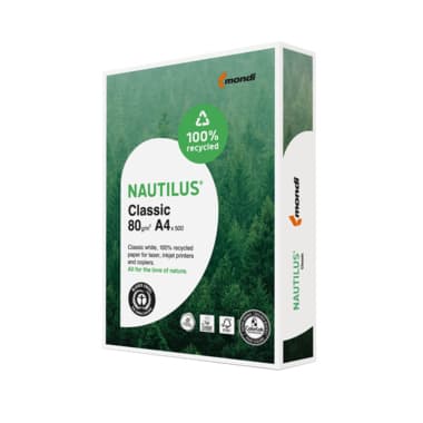 Nautilus Kopierpapier Classic RC A4 80g ws 500Bl