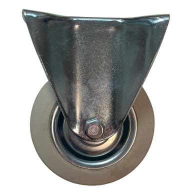 fetra Bockrolle 100mm Vollgummi blaugrau