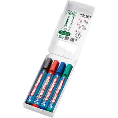 edding Flipchartmarker 383 1-5mm sort 4St