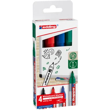 edding Boardmarker 1,5-3mm sort 4St