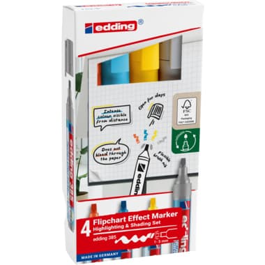 edding Flipchartmarker effect sort 4St