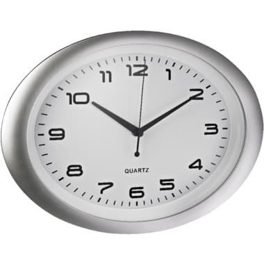 Alco Wanduhr oval si/ws