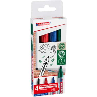 edding Boardmarker 1,5-3mm sort 4St