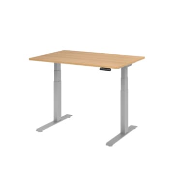 Hammerbacher Schreibtisch el 120x80cm si/eiche