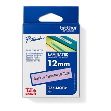 Brother Schriftband-Kassette 12mmx4m sw auf li pastel