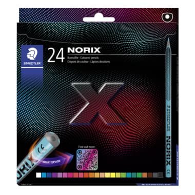 Staedtler Farbstift NORIX farbig sort 24St