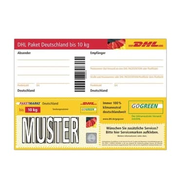 DHL Paketmarke Deutschland bis 10 kg einzeln