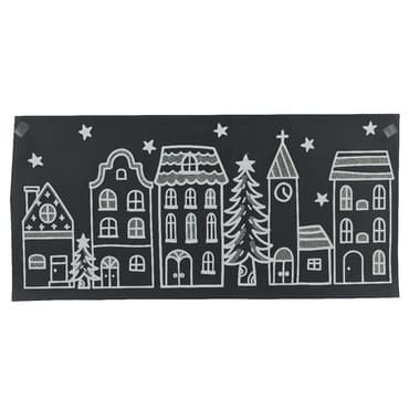 Decoris Fensterdeko Häuser ws