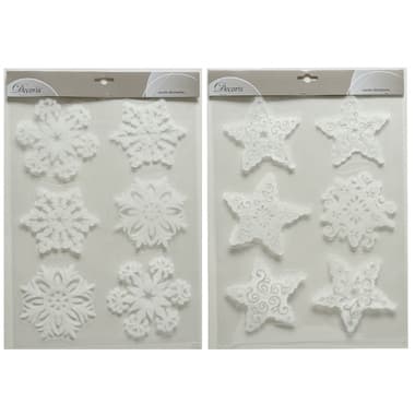 Decoris Fensterdeko Stern ws 2St