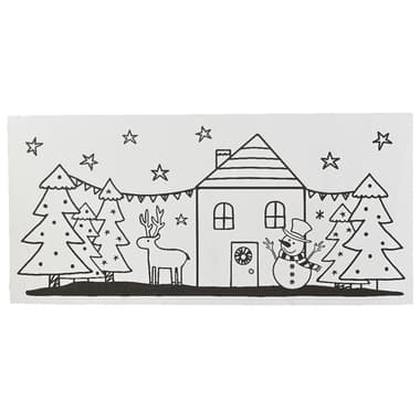 Decoris Fensterdeko Weihnachten sw
