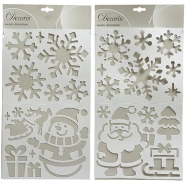 Decoris Stempel Schneemann/Sterne 2St