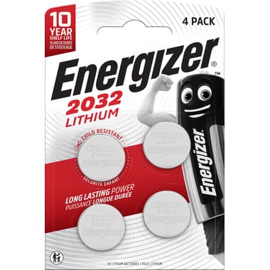 Energizer Knopfzelle CR2032 235mAh 3V 4St