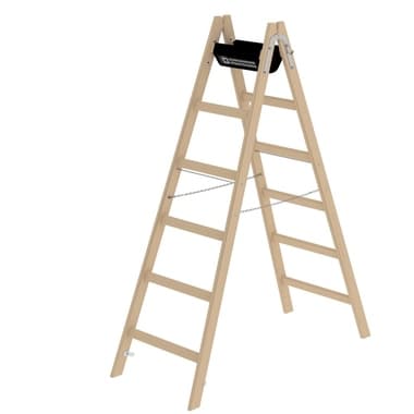 Munk Stehleiter Holz 2x6Sprossen