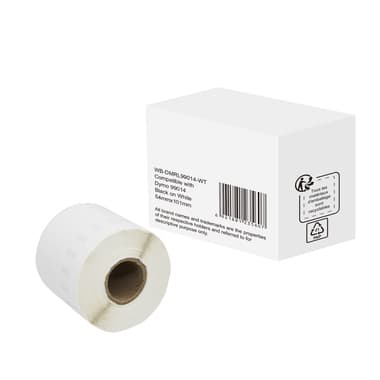 Etikett wie Dymo S0722430 54x110mm sw auf ws 220St