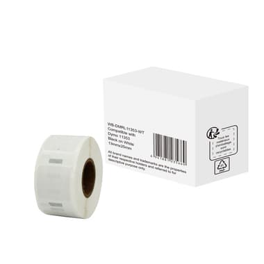 Etikett wie Dymo S0722530 13x25mm sw auf ws 1000St