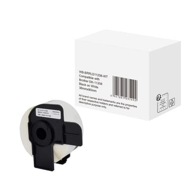 Etikett wie Brother 100x91mm sw auf ws 400St