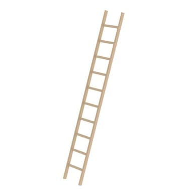 Munk Anlegeleiter Holz oTraverse 10Sprossen