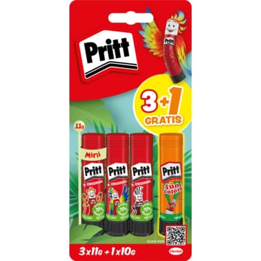 Pritt Klebestift 3x11g +1x10g