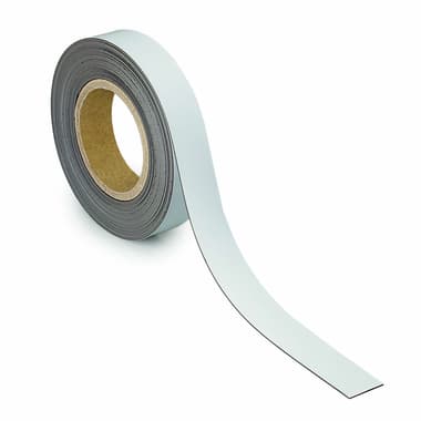 Maul Magnetband 30mmx10m zuschneidbar weiß