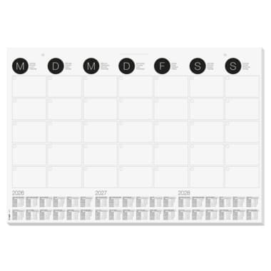 SIGEL Schreibunterlage Monthly Planner A2 3J/1S 12Bl