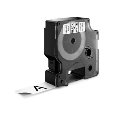 Dymo Schriftbandkassette D1 19mmx7m sw auf ws