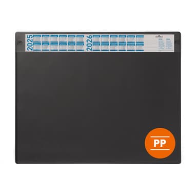 Durable Schreibunterlage 650x480mm sw Kalender