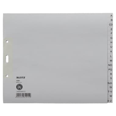 Leitz Register A-Z DIN A4 24x21cm 20teilig Papier gr