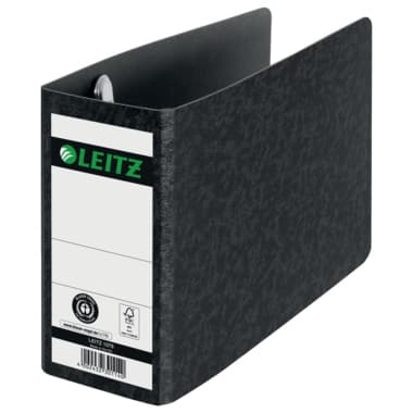 Leitz Ordner DIN A6 quer 77mm Pappe sw