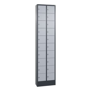 C+P Fachschrank 20Fächer 195x46x20cm an/alu