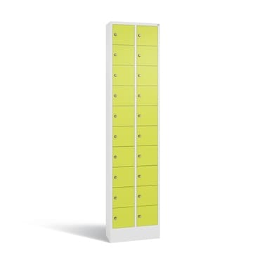C+P Fachschrank 20Fächer 195x46x20cm ws/clowngn