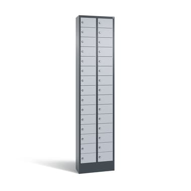 C+P Fachschrank 30Fächer 195x46x20cm an/alu