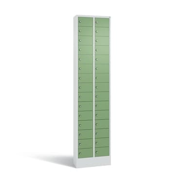 C+P Fachschrank 30Fächer 195x46x20cm lgr/resedagn