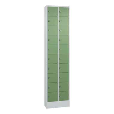C+P Fachschrank 20Fächer 195x46x20cm lgr/resedagn