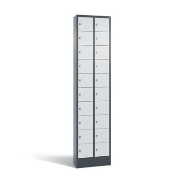 C+P Fachschrank 20Fächer 195x46x20cm an/lgr