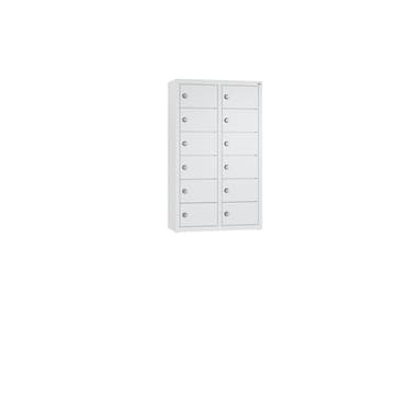 C+P Spind 12Fächer 77x46x20cm lgr/lgr