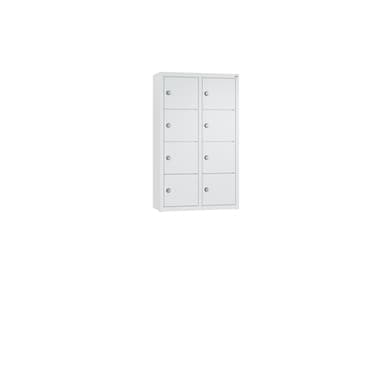 C+P Spind 8Fächer 77x46x20cm lgr/lgr