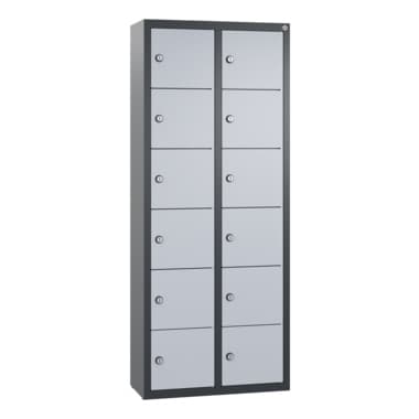 C+P Spind 12Fächer 113x46x20cm an/alu